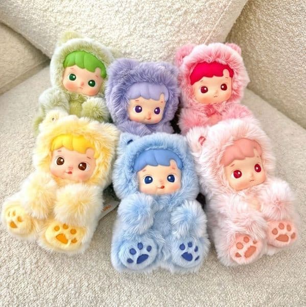 HACIPUPU Bear Gummy Series Vinyl Plush Hanging Blind Box, Cute Gift