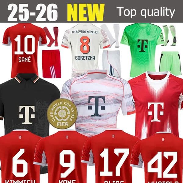 25/26 Karl KANE Fans Player version mens kids football kits Home away 3rd football shirts MUSIALA soccer jerseys