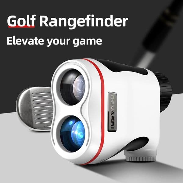 REVASRl HD Golf Rangefinder with Slope Compensation 650Yards Golf Range Finder with Flag Locking Vibration 6X Magnification High-Precision Fast Focus for Golfing