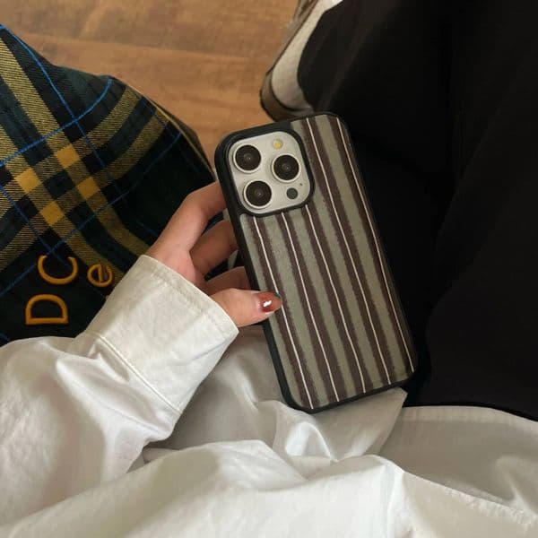 Vertical Pattern Leather Phone Case, For iPhone 16, 16Pro, 16ProMax, 15, 15Pro, 15Promax, 14, 14Pro, 14Promax, 13Pro