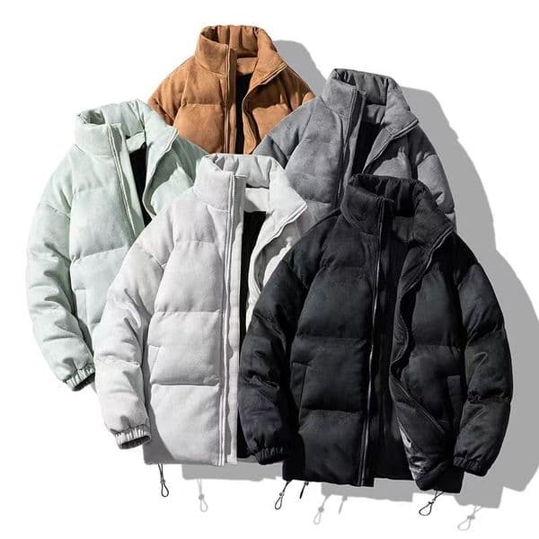 Designer cotton-padded men plus cashmere 2025 winter new thick warm and cold-proof cotton-padded jacket cotton-padded jacket coat tide can be opened in two.242