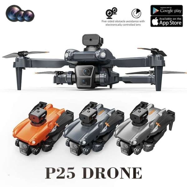 New Product P25 HD Aerial Photography Drone Three Camera Obstacle Avoidance Quadcopter Folding Remote Control Aircraft