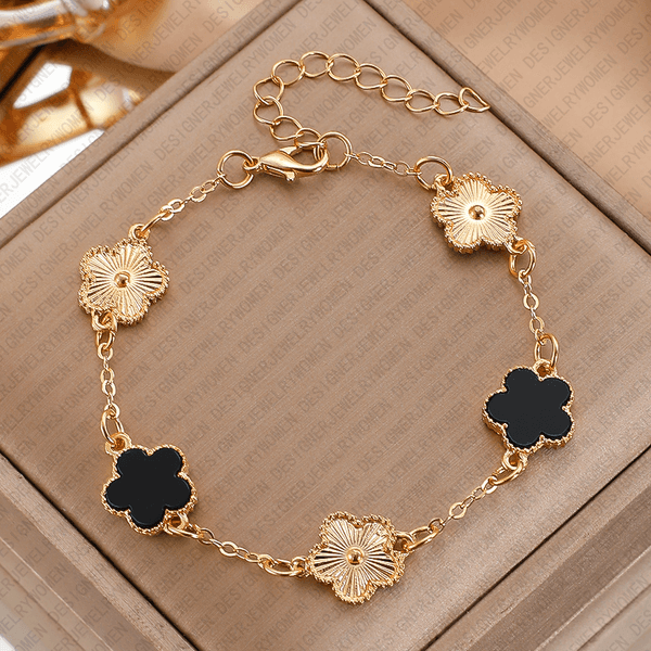 Designer Bracelet for Women Gold Flower Bracelets Shell Bangle Classic Bangles Luxury Jewlery Designer for Women Elegant Sophisticated Timeless Gift
