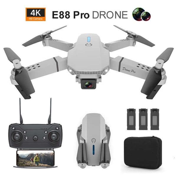 E88pro Drone HD Aerial Photography Remote Control Toy Aircraft 4K Dual Lens E525 Quadcopter