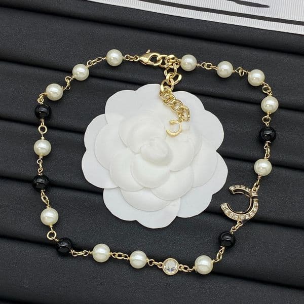 Fashion Classic Pearl Necklace for Women Party Gift Designer Gold Plated Letter Necklace Chain Jewelry Wedding for With box