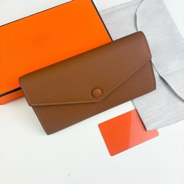Designer Wallet Evercolor Togo Purse Whole Genuine Leather With Zipper Coin Bag Card holders fashion Cowskin wallet For lady woman With Box