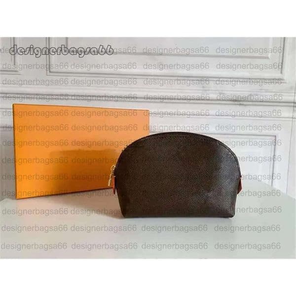 Top Luxury Makeup bag cosmetic bag genuine leather print letter organizer and toiletry designer luxury clutch pouch coin purse for wo men Wallets 47515