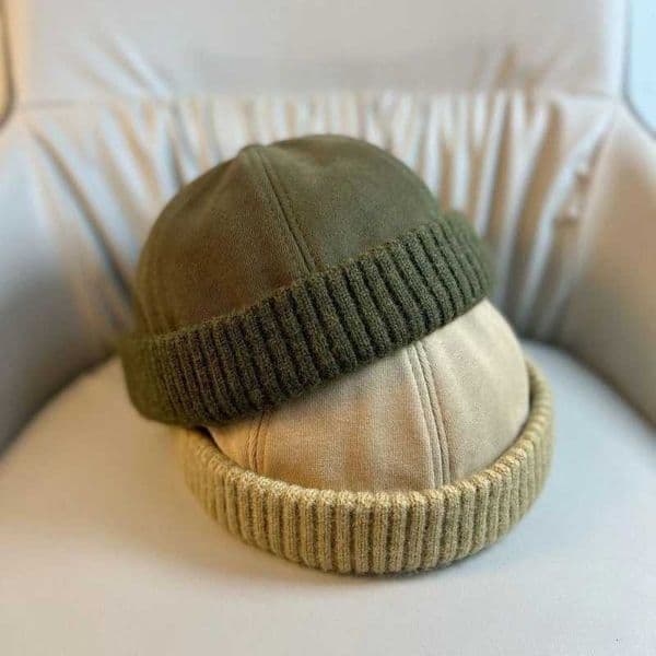 Autumn and Winter Melon Skin Hat Fashionable Brimless Sailor Hat Mens and Wens Casual Fashionable Street Hat X251028