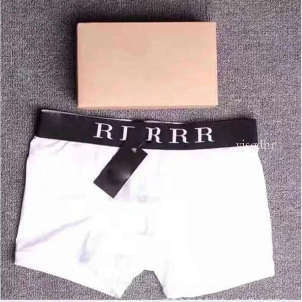 3Pc Men's Designer Sexy Cotton Underwear Male Boxer Brief Brand Underpants Flat Cornered Shorts With Box