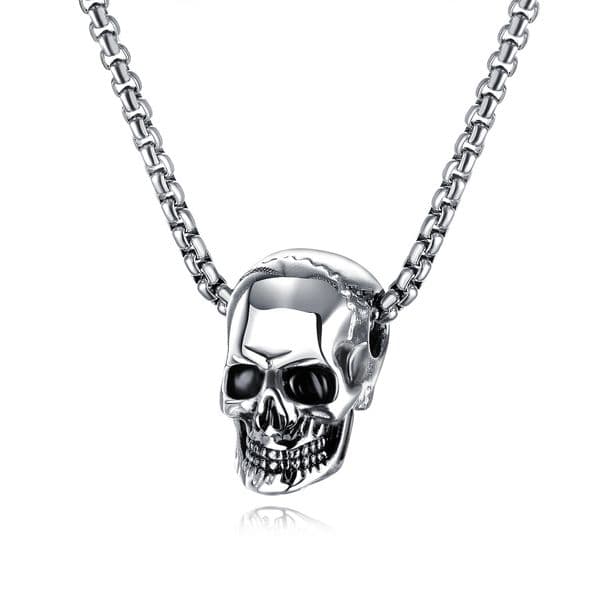 Men necklace Halloween Retro Personalized Fashion Skull Necklace Hip Hop Punk Choker Designer necklace halloween gift for men and women heart necklace