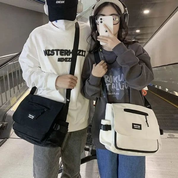 Canvas Crossbody Bags for Women Nylon Men Postman Student Shoulder Messenger Bag Large Satchel Fashion Bookbag Big Handbags 251028