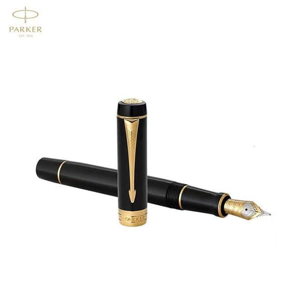 PARKER Fountain Century Pure Black Gold Clip Ink Pen Festive High-end Business Office Gift
