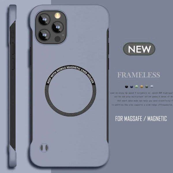 Ultrathin Frameless For Iphone 14 15 Plus 13 12 11 Pro Mini XS Max Magsafe Magnetic Wireless Charging Hard PC Case Iphone 17 Pro Case
