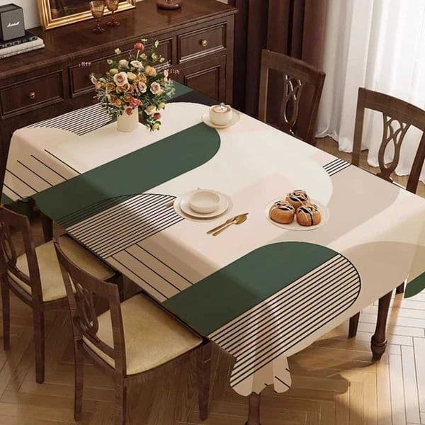 Minimalist Abstract Line Table Cloth Rectangular Stain Tablecloth Oilcloth Mantel Mesa Impermeable Tablecloth Decoration C251028