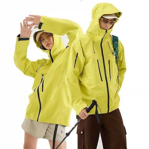 MAQVOB EU US Size Hard Shell Jacket Waterproof Single Layer Laminated Outdoor Jacket for Men Hiking and Climbing Rain Coat X251028