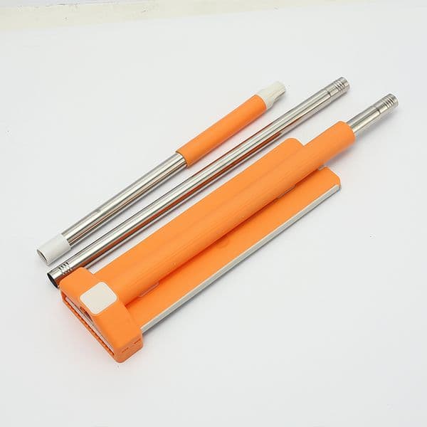 Three-Segment Stainless Steel Flat Mop with Removable Rod - Easy Hand Wash Home Cleaning Tool