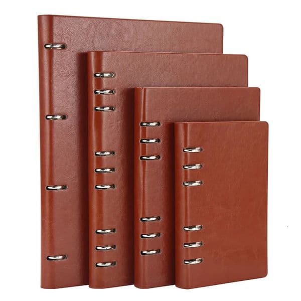A4 A5 A6 B5 Hollow Looseleaf Notebook Detachable Leather Notepad Binder Notepads Stationery 251028