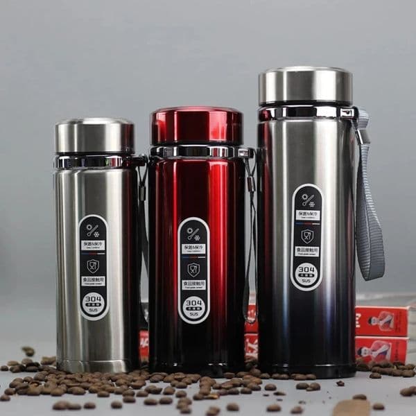 High Capacity Business Thermos Mug Stainless Steel Tumbler Insulated Water Bottle Portable Vacuum Flask For Office Tea Mugs 251028BJ
