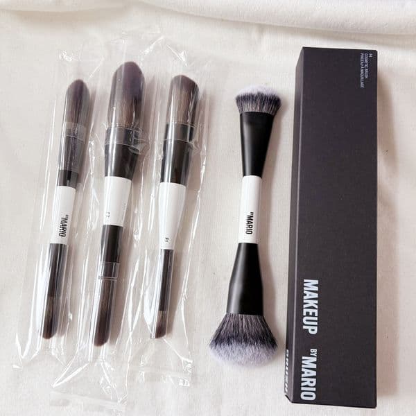 Luxury Luxury F4 Dual-Ended Face E3 E6 EF1 Eyeshadow Brushes Double-ended Powder Blush and Foundation Cream Contour Makeup Brush Free shipping Free shipping