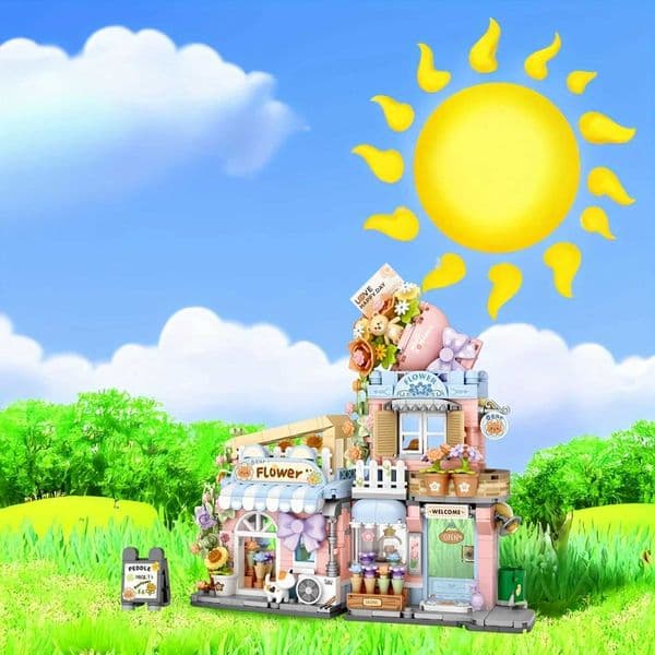 Flowers DIY blocks Home decoration Model Building Blocks toys Assembly Toy Christmas Gift for Children Adult Decoration W251028
