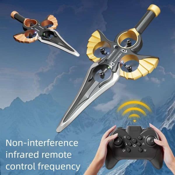Motion-Sensing Remote-Control Aircraft Toy Flying Sword Drone Gift Airplane Model Rechargeable lithium battery