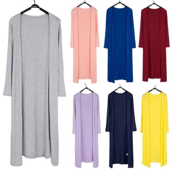 Summer Autumn 12 Colors Women Modal Long Cardigan Female Cotton Sweater Cardigans Long Sleeve Women Casual Coat Ladies Outerwear 251029