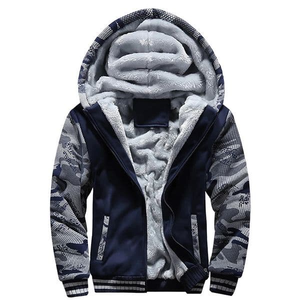 Mens Jacket Camouflage Thicken Winter Jackets for Men Fleece Long Sleeve Coat Man Casual Hoodies Streetwear Mens Coats 251029