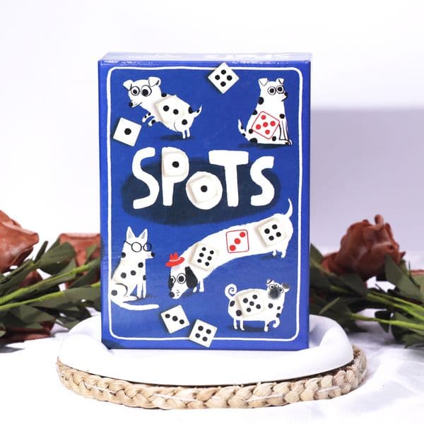 Spots - Playful Dice & Dog-Themed Party Game, Ideal for Groups Seeking Lighthearted, Spot-Matching Interactive Fun