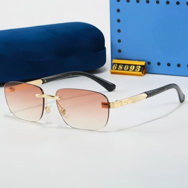 New fashionable sunglasses, luxury designer sunglasses, letter casual beach sunglasses, outdoor anti-radiation and anti-ultraviolet sunglasses with case 68093