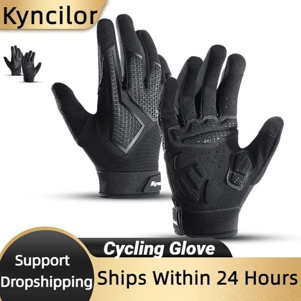Long Finger NonSlip ShockAbsorbing Cycling Gloves Spring And Summer MenS Breathable Sunscreen Touch Screen Riding 251013