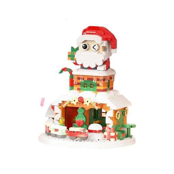 Christmas building block assembly toys for boys and girls compatible with elderly people snowmen and reindeer as gifts X251029