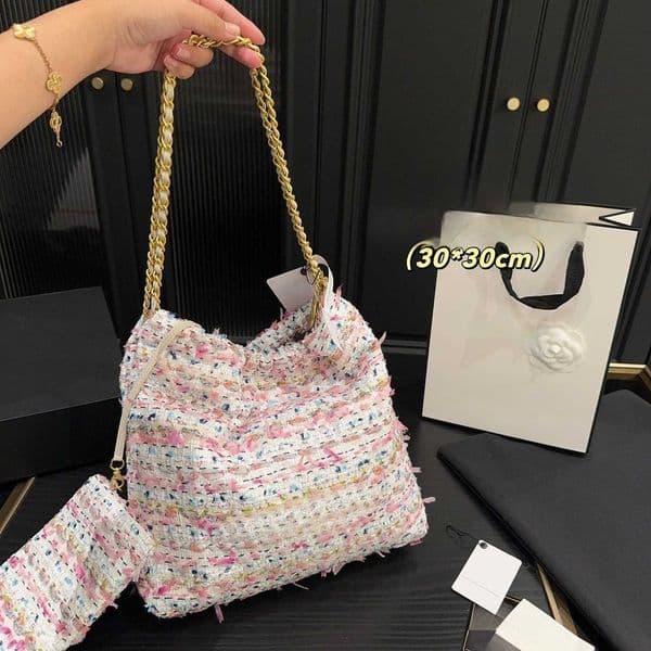 Shoulder Bags Designer Autumn Winter 22 Bag Garbage Bag Medium Handbag Designer Shoulder Bag Mirror Quality Woman Handbag Chain Shopping Bag Designer Bag Tote Bags
