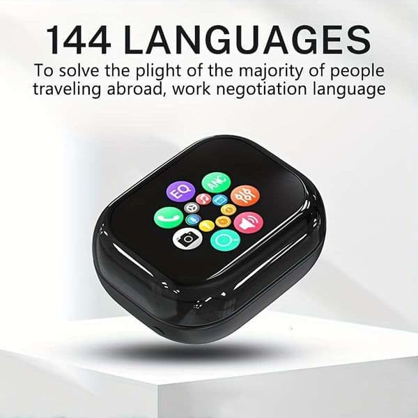 Smart Touch Screen Earphone 144 Languages Earbudstravel Abroad Easy Conversation Real Time AI Translate Earbuds Translator Wireless Earphones Translation,