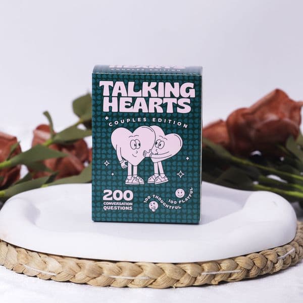 Talking Hearts: Couples Edition - 200 Thoughtful & Playful Conversation Questions, Ideal for Couples Seeking Deep Connection & Engaging Dialogue Fun
