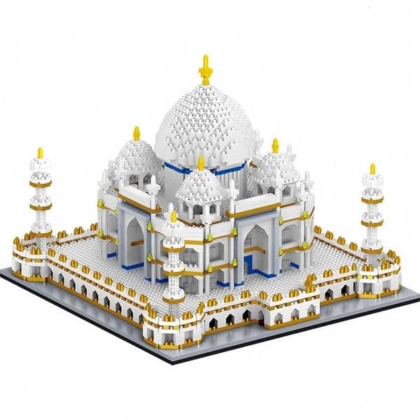 World Famous Architecture Model Building Block Set DIY Taj Mahal Louvre Eiffel Tower Ideal Christmas and Holiday Gifts for Kids X251029
