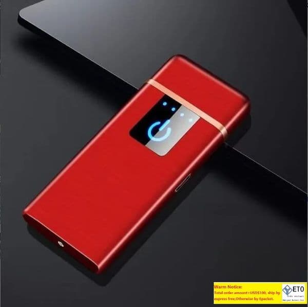 New Lighters Electric Metal Windproof Rechargeable USB Lighter Plasma Dry Herb Tobacco Cigarette Lighter For Smoking Cigarette LL