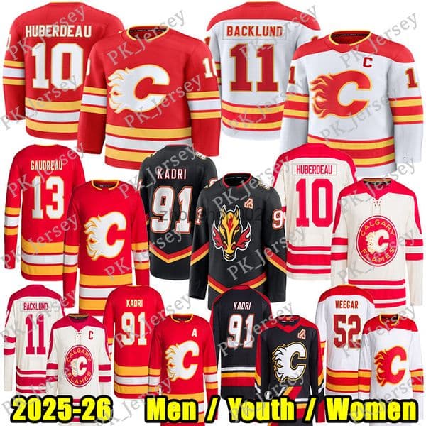 10 Jonathan Huberdeau calgary hockey jersey flamess jersey 91 Nazem Kadri Dustin Wolf Cooley Mikael Backlund MacKenzie Weegar Jarome Iginla Johnny Gaudreau jersey