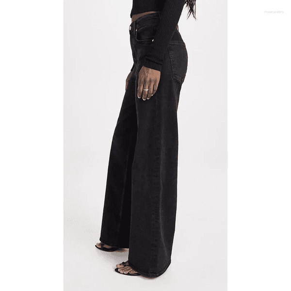 Women's Jeans Girls Casual Fashion Straight Leg Female Slim Thin High Waisted Stretch Denim Pants Women Solid Loose Comfortable Trousers Z260314