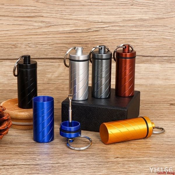 Metal Smoking Snuff Snorter Sniffer Snuffer 55mm Portable Chain Ring Herb Tobacco Pill Telescopic Spoon Keychain Dabber Storage Bottle Stash Case Pocket DHL