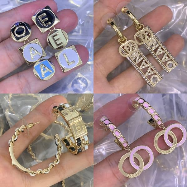 Designer Letter Studs Earrings High Quality Crystal Pearl Earring Fashion Womens Elegance Wedding Party Jewelry Accessories High Quality Copper Earrings