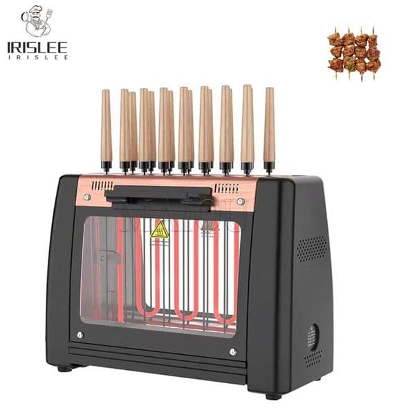 Electric Rotisserie Grill Machine Smokeless Rotary Electric Oven Barbecue Grill Automatic Rotary Skewer Barbecue Stove