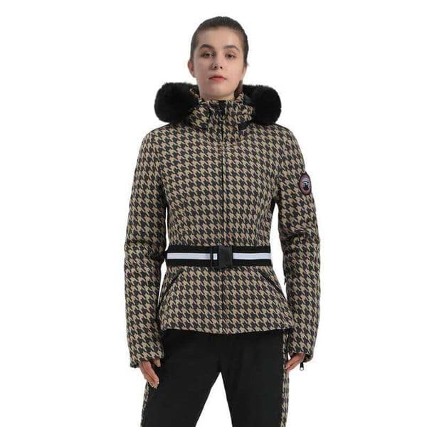 Gsou New Ski Jacket Women Thickening Snowboard Female Overalls Winter Windproof Waterproof Breathable Clothing Skiing Coat
