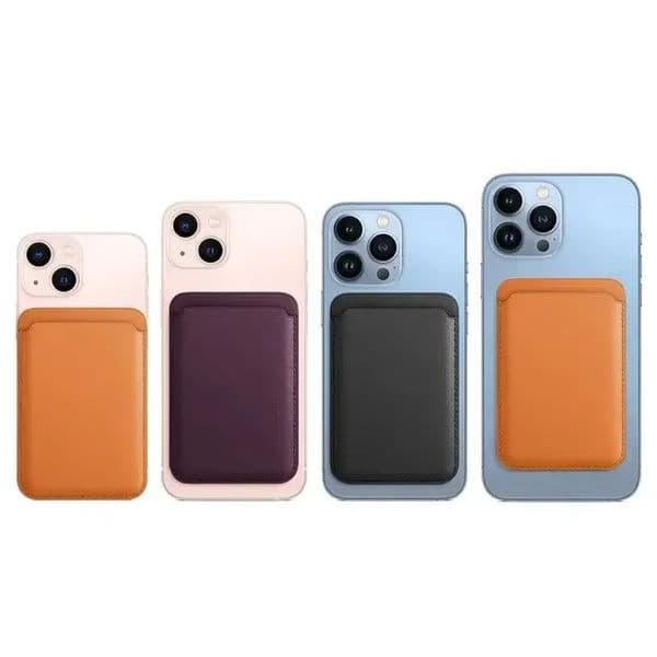 Strong Magnetic Leather Slot Card Holder Wallet Case For iPhone 17 16 15 14 Pro Max 13 12 11 For Samsung S23 Ultra S22 Cellphone Accessories