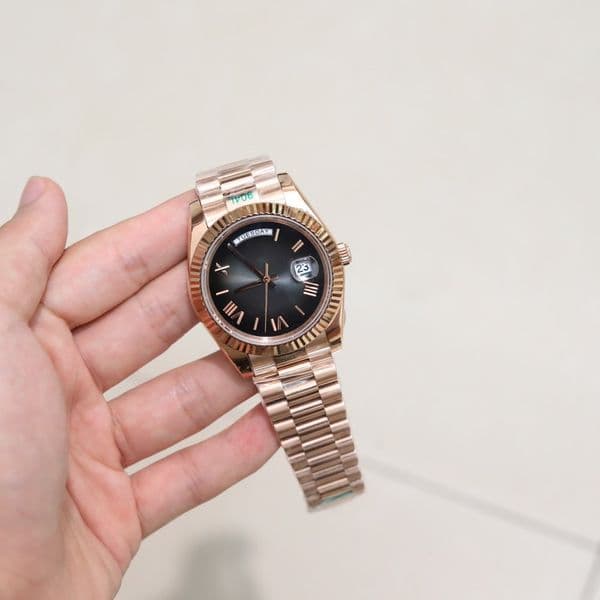 Luxury Mens Watch Gradient 40mm High Quality Automatic Watch 904 Lstainless Steel for Men Watches Roman Numeral Time Scale Brand Wristwatch