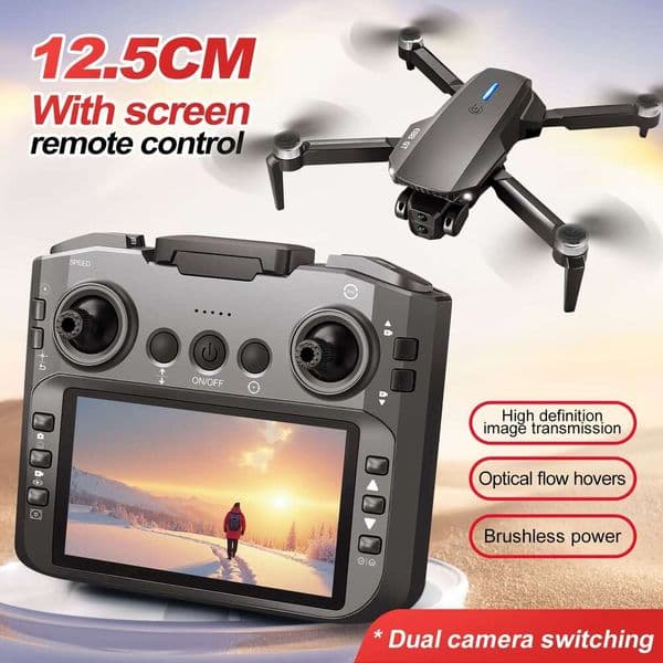 2026 New Dronee88gt Upgraded Version, Equipped With A 4.9-Inch Ultra Definition Dual Camera Obstacle Avoidance Function, Brushless Suitable For Adults And