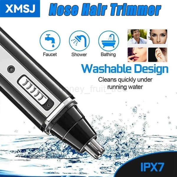 XMSJ Portable Nose Hair Trimmer 4 in 1 USB Rechargeable IPX7 Waterproof Facial Nose Clippers Grooming Set for Men and Women T251030