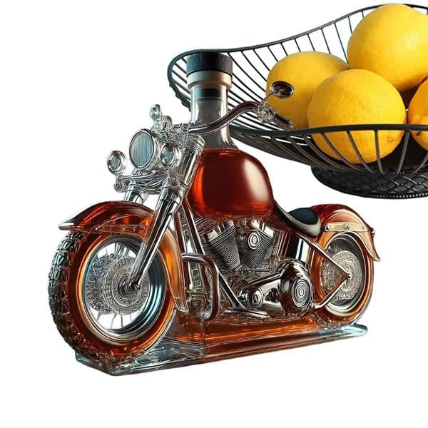 Wine Decanter Motorcycle Glass Whisky Bottles Vintage Liquor Aerator Desk Decor for Champagne Vodka Kitchen 251030