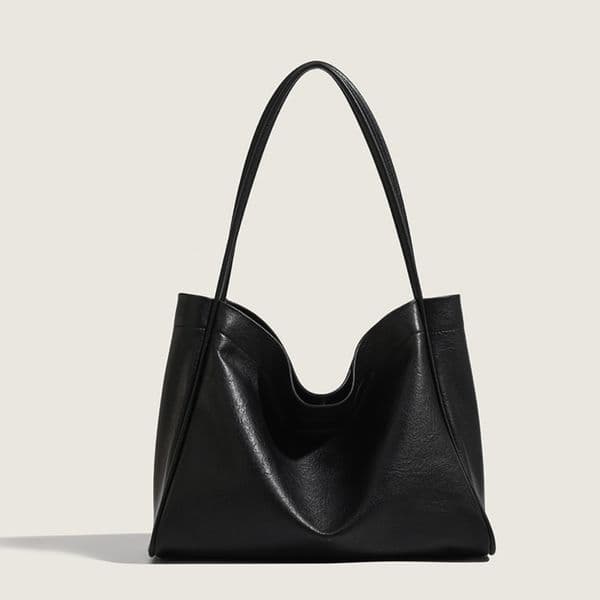Large-Capacity Retro Inspired Soft Leather Handbag Stylish Shoulder Crossbody Design Ideal For Daily Carry-On Needs