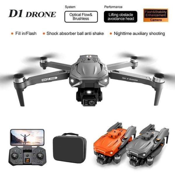 New D Drone Dual Cameras Optical Flow Positioning Obstacle Avoidance Head Up Movement WIFI FPV No Head Mode Foldable Quadcopter With Battery