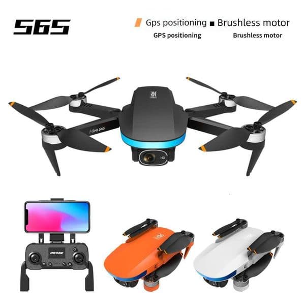 Mini Brushless S6S Camera Aerial Photography Drone GPS Optical Flow Dual Positioning Remote Control Airplane